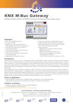 KNX M-Bus Gateway (DIN rail housing)