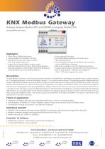 KNX Modbus Gateway (DIN rail housing)