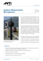 Outdoor Measurement Microphones