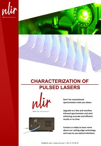 CHARACTERIZATION OF PULSED LASERS