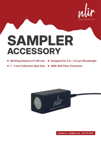 SAMPLER Accessory Spec Sheet