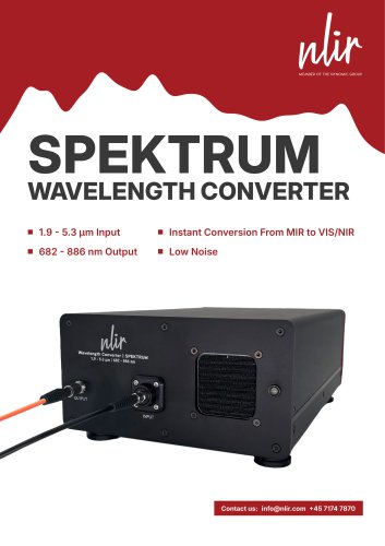 SPEKTRUM Wavelength Converter Spec Sheet