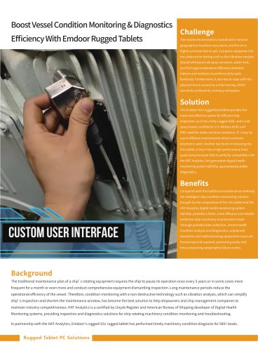 EM-I10J——Boost Vessel Condition Monitoring & Diagnostics  Efficiency With Emdoor Rugged Tablets