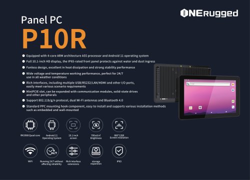EM-P10R 10 inch Android Panel PC-