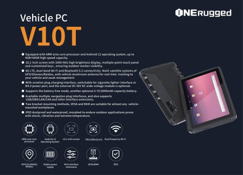EM-V10T: Unleashing Peak Performance with ARM Octa-Core Processor and Android 12 OS