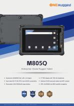 ONERugged M805Q Android 14/GMS Rugged tablet