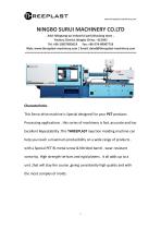 Horizontal injection molding machine TH210PET