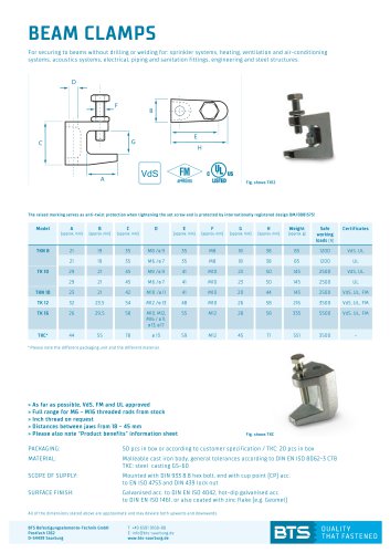 BEAM CLAMPS 2025