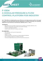 F-OEM A MODULAR PRESSURE & FLOW CONTROL PLATFORM FOR INDUSTRY