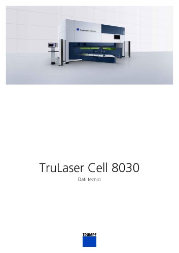 Scheda tecnica TruLaser Cell 8030