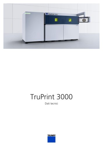 Scheda tecnica TruPrint 3000