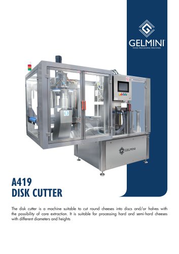DISK CUTTER MACHINE MOD. GEA-09