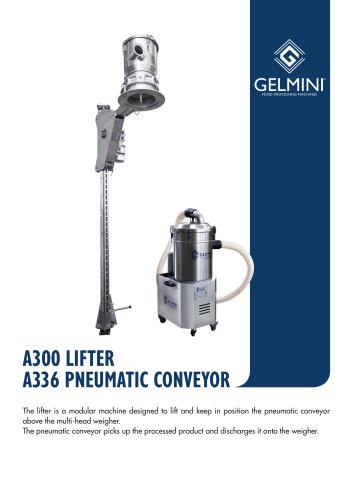 PNEUMATIC CONVEYOR WITH LIFTER SUPPORT