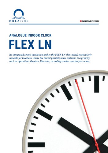 Analogue Indoor Clock - Flex LN