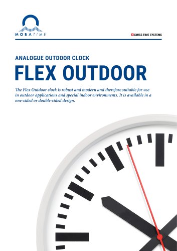 Analogue Outdoor Clock - Flex