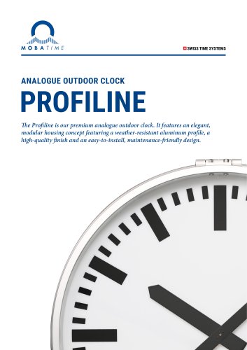 Analogue Outdoor Clock - Profiline