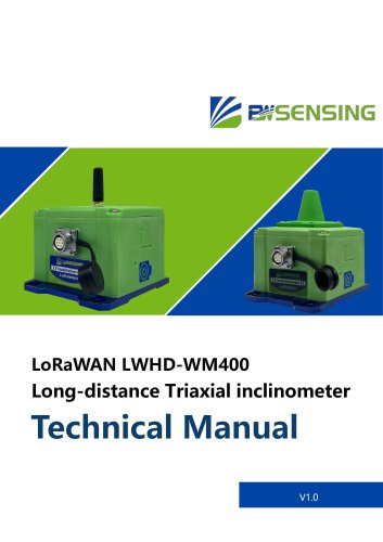 LoRaWAN LWHD-WM400 Long-distance Triaxial inclinometer