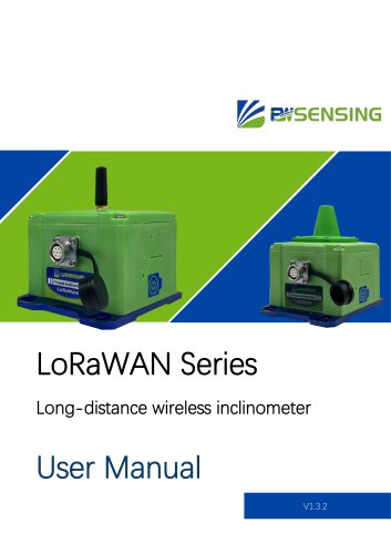 LoRaWAN Series Triaxial Inclinometer User Manual