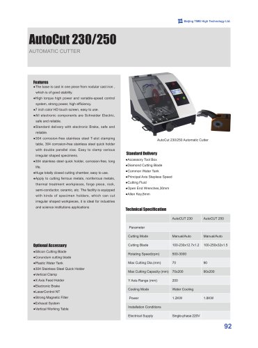 AutoCut 230/250 Automatic Cutter