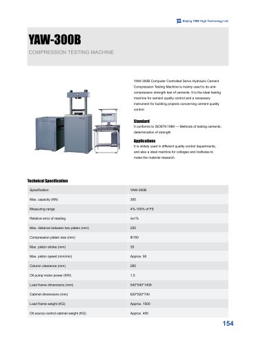 Compression Testing Machine YAW-300B