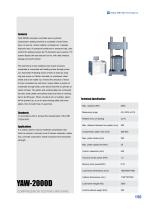 Computer controlled servo hydraulic compression testing machine YAW-2000D