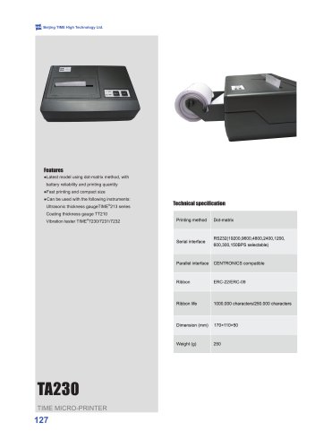 TA230 TIME Micro-printer