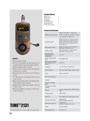 TIME2131 High Accuracy Digital Thickness Gauge