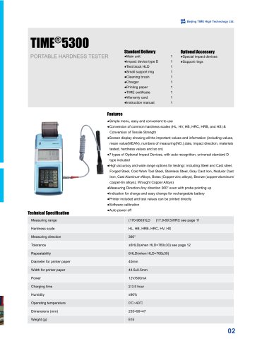 TIME5300 Portable Leeb Hardness Tester