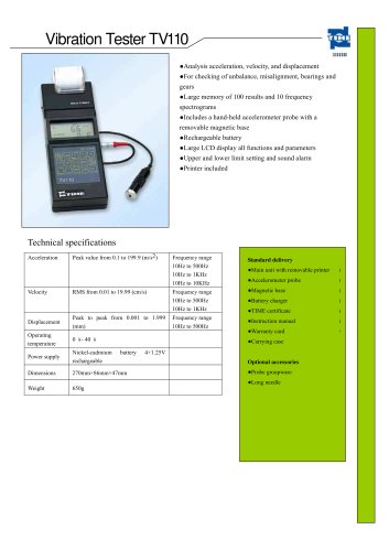 Vibration Tester TV110