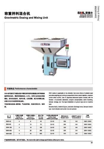 Gravimetric Blenders-SANTSAI MACHINERY