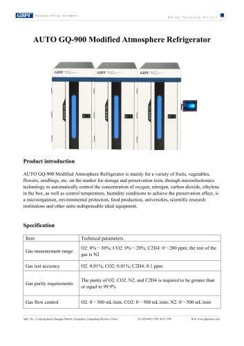 AUTO GQ-900 Modified Atmosphere Refrigerator (20250604)