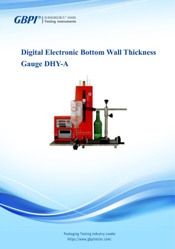 DHY-A Digital Electronic Bottom Wall Thickness Gauge