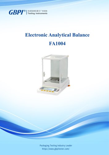 FA1004 Electronic Analytical Balance A0(20230530）