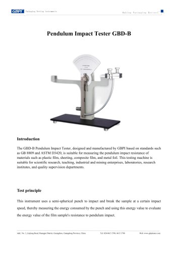 GBD-B Pendulum impact tester A0 (20250208)