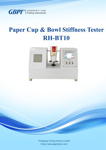 RH-BT10 Paper Cup & Bowl Stiffness Tester A0(20221108)