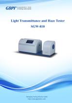 SGW-810 Light Transmittance and Haze Tester A0(20220311)