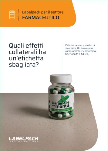 Labelpack per il settore FARMACEUTICO
