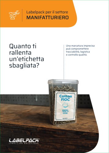 Labelpack per il settore MANIFATTURIERO