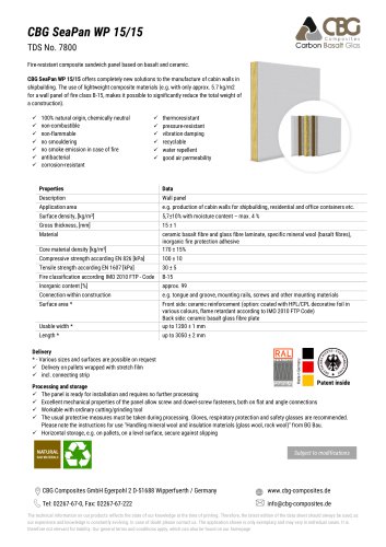 CBG SeaPan WP 15/15