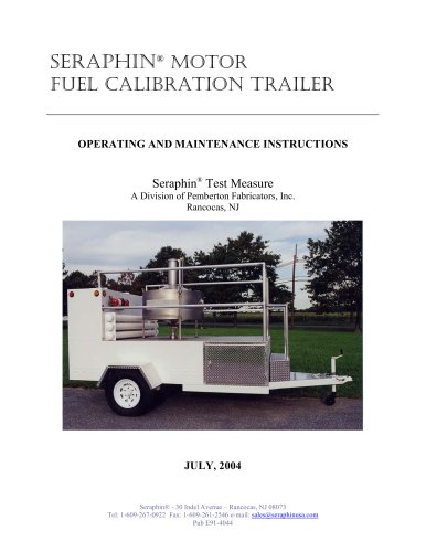 Motor Fuel Calibration Trailer