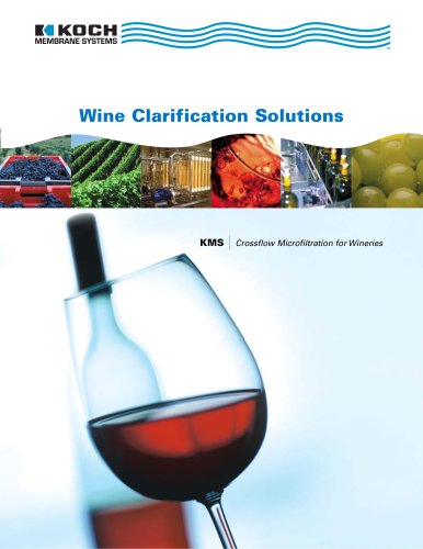 Wine clarification solutions brochure