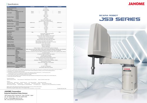 JS3 Series SCARA Robot