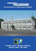 Brochure portable cabins, sanitary cabins and WC cabins/modular buildings