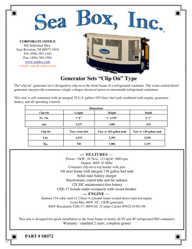 Clip-On Generator Set