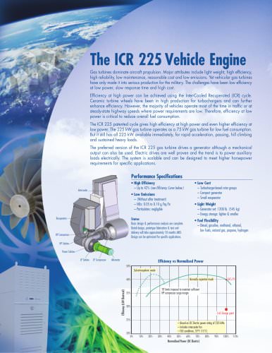 ICR 225 Vehicle Engine Literature