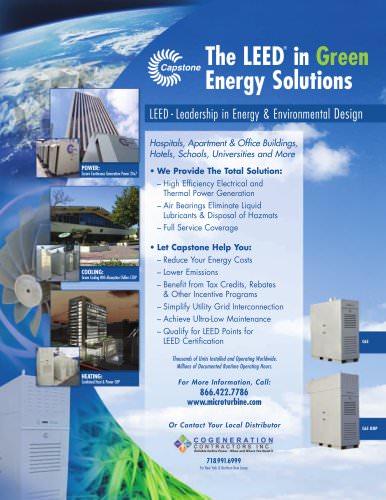 LEED specsheet Cogeneration Contractors