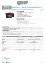 INDI-PAX2S DISP-PAX2A : ANALOGUE INPUT PANEL METERS WITH DUAL LINE DISPLAY