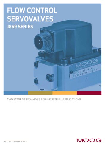 FLOW CONTROL SERVOVALVES J869 SERIES