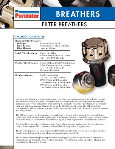 Breathers Brochure