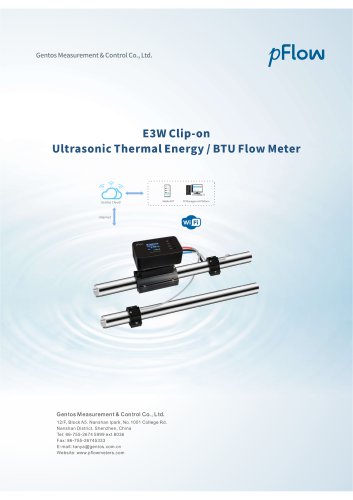 E3W Clip-on Ultrasonic Thermal Energy / BTU Flow Meter